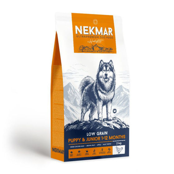 Εικόνα της Nekmar Low Grain Puppy & Junior 1-12 Months με Κοτόπουλο 2kg