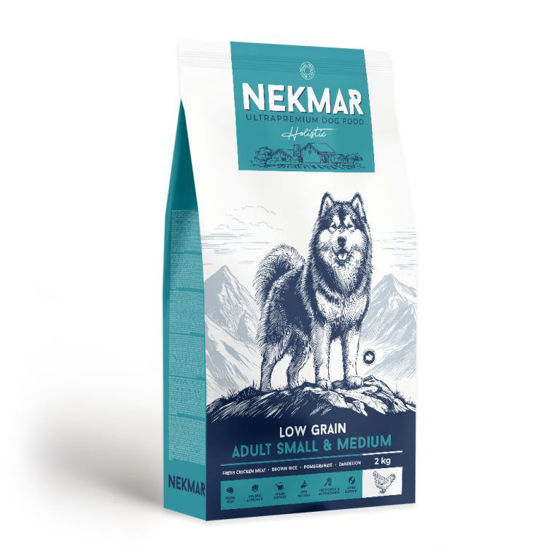 Εικόνα της Nekmar Low Grain Adult Small & Medium με Κοτόπουλο 2kg