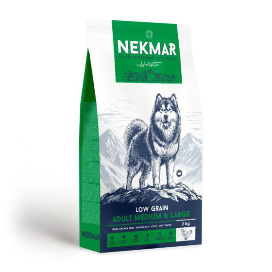 Εικόνα της Nekmar Low Grain Adult Medium & Large με Κοτόπουλο 2kg