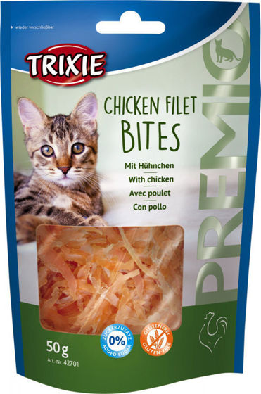 Εικόνα της Trixie Premio Λιχουδιές Γάτας Chicken Fillet Bites 50gr