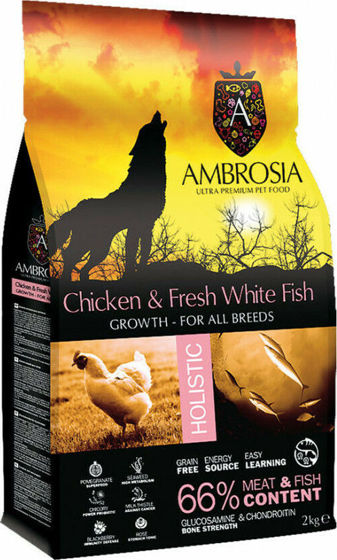 Εικόνα της Ambrosia Grain Free Puppy Regular Chicken & Fish 6kg