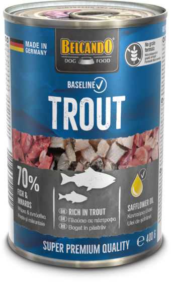 Εικόνα της Belcando Baseline Υγρή Τροφή Σκύλου Trout 400gr