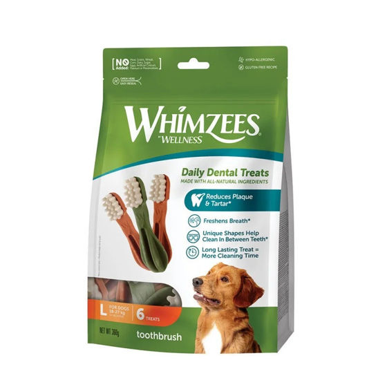 Εικόνα της Whimzees Toothbrush Large 6τμχ